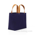 Bag Women Blue OEM Customized Designer Handbag Tote Logo Color Material Shopping Bags With Zipper Logos